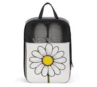 Simple Daisy Flower Shoe Bag for Travel Daily Use Anti-dust Storage Carrier Golf Shoe Pouch