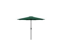 Simple Deluxe 9ft Outdoor Market Table Patio Umbrella with Button Tilt, Crank and 8 Sturdy Ribs for Garden, Green