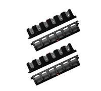 Simple Deluxe Vertical Fishing Rod Holders Wall-Mounted Fishing Rod Rack, Great Fishing Pole Holder and Rack for Garage, Store 12 Rods or Combos in 13.6 Inches, 2 Pairs Vertical Pole Racks Grey