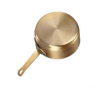 Simple Design 100ml Stainless Steel Pot with Wide Mouth for Easy Filling and Cleaning After Use on Stove (Gold L)