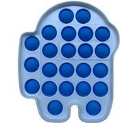 Simple Dimple Push Pop It Bubble Stress Relief Sensory Autism Fidget Spinner UK (Among Us White Blue)
