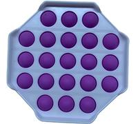 Simple Dimple Push Pop It Bubble Stress Relief Sensory Autism Fidget Spinner UK (Octagon White Purple)