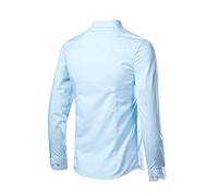 Simple Dress Shirts Men - Long Sleeve Plain Shirt Non Iron Formal Shirt Business Wedding Shirts Slim Fit Work Shirts Button Down Tops Prom Performing Shirts Light Walking Shirts Undershirt Sky Blue