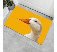 Simple Duck Doormat - Non-Slip Washable Doormat, Welcome Animal portraits Trapper, Water Absorbent Floormat for Indoor/Ourdoor use, Front Entrance and kitchen (yellow, 90 x 150 cm)
