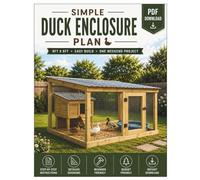Simple Duck Enclosure Plan: 8FT x 6FT Easy Build One Weekend Project