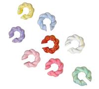 Simple Ear Cuffs, Trendy Accessories, Comfortable Clip, Not Pierced Earrings, Resin Texture, Suitable for Various Occasions, Colorful Clips, フリーサイズ