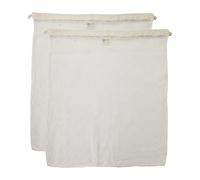 Simple Ecology Organic Cotton Mesh Laundry Bag; Machine Washing Bags for Delicates, Lingerie and Garments, X-Large 2 pack