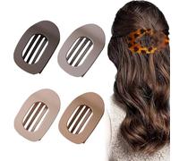 Simple Elegant Duckbill Hair Clip,Round Flat Hair Clips for Women,Duckbill Hair Clip For Thick Hair,Duckbill Hair Clips-Medium Classic Multicolor Suitable for all hair types (C)