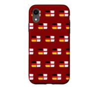 Simple England Germany Flag Proud English German Fans Pride Case for iPhone XR
