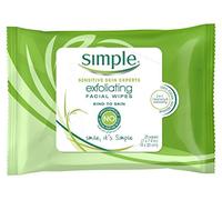 Simple Exfoliating Facial Wipes, 25 Count (Pack of 3) by Simple