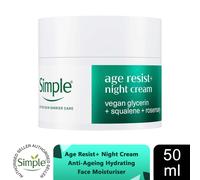 Simple Age Resist+ Night Facial Moisturiser 50 ml
