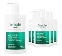 Simple Face Wash Cleanser Purify, Repair, Hydrate, Age Resist, Smooth+ Gel,240ml (6x Age Resist+ Facial Wash)