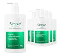Simple Face Wash Cleanser Purify, Repair, Hydrate, Age Resist, Smooth+ Gel,240ml (6x Repair+ Cream Cleanser)