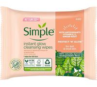 Simple Face Wipes Bio Instant Protect & Glow 20 Wipes