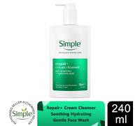 Simple Purify+ Gel Facial Cleanser witch hazel + zinc + PHA reduces oil and unclogs pores to help prevent breakouts 240 ml