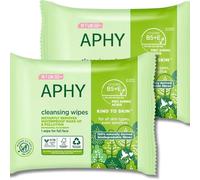 Simple Facial Wipes Packs 2 Biodegradable Cleansing Wipes for Sensitive Skin Removes Makeup Dirt and Impurities Dermatologically Tested Moisturising Face Wipes + APHY ENTERPRISES GUIDE