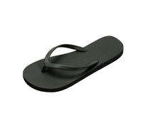 Simple fashion flip-flops quilted non-slip soles for ladies bathroom slippers Beach shoes are easy to put on and take off UK Black size 4.5