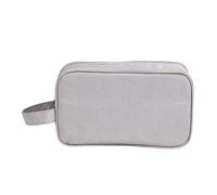 Simple Fashion Handheld Toiletry Bag, Large Capacity Polyester Fiber Material, Wet Dry Separation Design for Travel Business Trip, Convenient Carry Handle