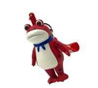 Simple Fidgets Toy Press Saluting Frogs Keychain Stress Relief Hand Toy Backpack Charm Accessories Valentines Day Backpack Charm Accessories
