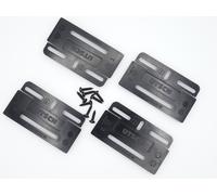 Simple Fix 2X License Plate Holder Set Frameless Car License Plate Holders