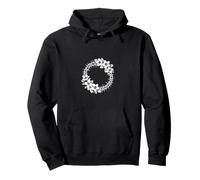 Simple Flower Cross Worship Faith Pullover Hoodie
