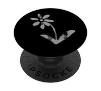 Simple flower graphic daisy cool minimalist grunge design PopSockets Adhesive PopGrip