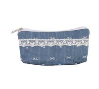 Simple Flower Pen Pouch, Pencil Case, Marker Bag, Spacious Yet Compact Storage, Lightweight and Multipurpose Design, 7.48x1.97x3.54 Inches, for Storing Stationery, Makeup, and Small ES-sential