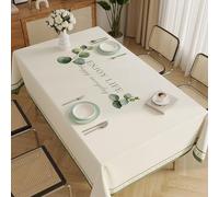 Simple Fresh Flowers Tablecloth, Washable, Waterproof and Oil-Proof, Durable Scratch Home Brilliant Table Cloth for Dining Table, Coffee Table H,140×200cm