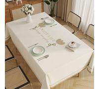 Simple Fresh Flowers Tablecloth, Washable, Waterproof and Oil-Proof, Durable Scratch Home Brilliant Table Cloth for Dining Table, Coffee Table D,100×140cm