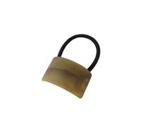 Simple frosted wood grain ponytail hair band, geometric arc high elastic hair band(Rectangle Wood Green)