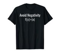 Simple Funny "Avoid Negativity" Math Equation Graphic T-Shirt