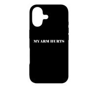 Simple Funny gym workout quote My Arm Hurts Case for iPhone 17