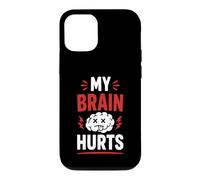 Simple Funny gym workout quote My brain Hurts Case for iPhone 12/12 Pro