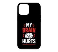 Simple Funny gym workout quote My brain Hurts Case for iPhone 12 Pro Max