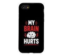 Simple Funny gym workout quote My brain Hurts Case for iPhone SE (2020) / 7/8