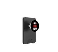 Simple Funny gym workout quote My head Hurts PopSockets PopWallet for MagSafe