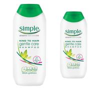 Simple Kind to Hair Gentle Care Shampoo 200ml Twin Pack in White