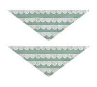 Simple Geometric Semi-circular Strips dog grooming bandanas bulk Unique Shape Adjustable Fit Soft Dog Scarf Cute Pet Accessories for Dogs Cats L