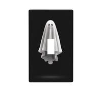 Simple Ghost Floating in The Air Light Switch Cover Decorative Single Toggle 1 Gang Wall Plate for Kitchen Farmhouse Bedroom Bathroom Art Decor