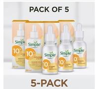 Simple Glow 10% Vitamins C + E + F Booster Serum 30ml pack of 5