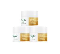 Simple Glow+ Facial Moisturiser Radiance Boosting Hydrating Face Cream, 50ml - 3 Pack