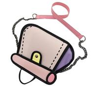 Simple Handbags for Women | Fashionable Shoulder Bag with Drawing - Shoulder Bag, Show Style by Using the Included Shoulder Bag, Dating, Parties and Daily Use, pink, Siehe Beschreibung