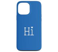 Simple Heart Hi Message Tee - Minimalist Design Case for iPhone 13 Pro Max