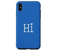 Simple Heart Hi Message Tee - Minimalist Design Case for iPhone XS Max