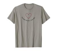 Simple Heart Rich Life Love Minimal Zen Quote T-Shirt