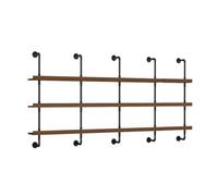 Simple Home Liquor Shelf For Wall Modern Wine Rack Wall Mounted With LED Light Liquor Shelf With LED Light Metal Bar Shelf Stand For Liquor On Wall Bar Shelves Wall Mounted With LE