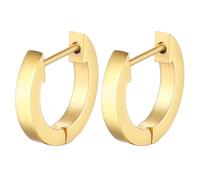 Simple Hoop Earrings, Small Gold Hoop Earrings 9mm 9mm for Women Mother'S Day Jewelry Upgrade