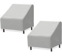 Simple Houseware 2 PK - Patio Lounge Deep-Seat Sofa Cover, 32 x 39 x 29 Inches
