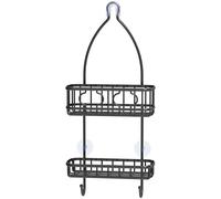 Simple Houseware Bathroom Hanging Shower Head Caddy Organizer, Black
