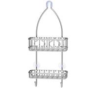 Simple Houseware Bathroom Hanging Shower Head Caddy Organizer, Chrome (22 x 10.2 x 4.2 inches)